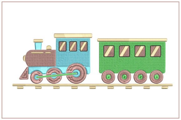 Cute Train Embroidery Design Review