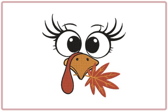 Funny Turkey Face Embroidery Design Review