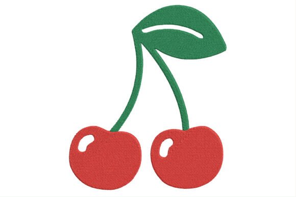 Minimalist Embroidery Red Cherry Design Review