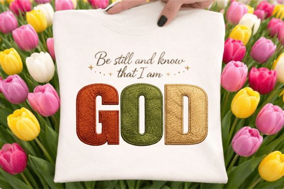 Psalm 46 10 Embroidery Style PNG Review
