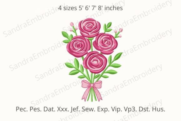 Rose Bouquet Embroidery Design Review for Real Projects