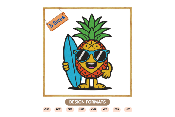 Surfing Pineapple Embroidery Design Review